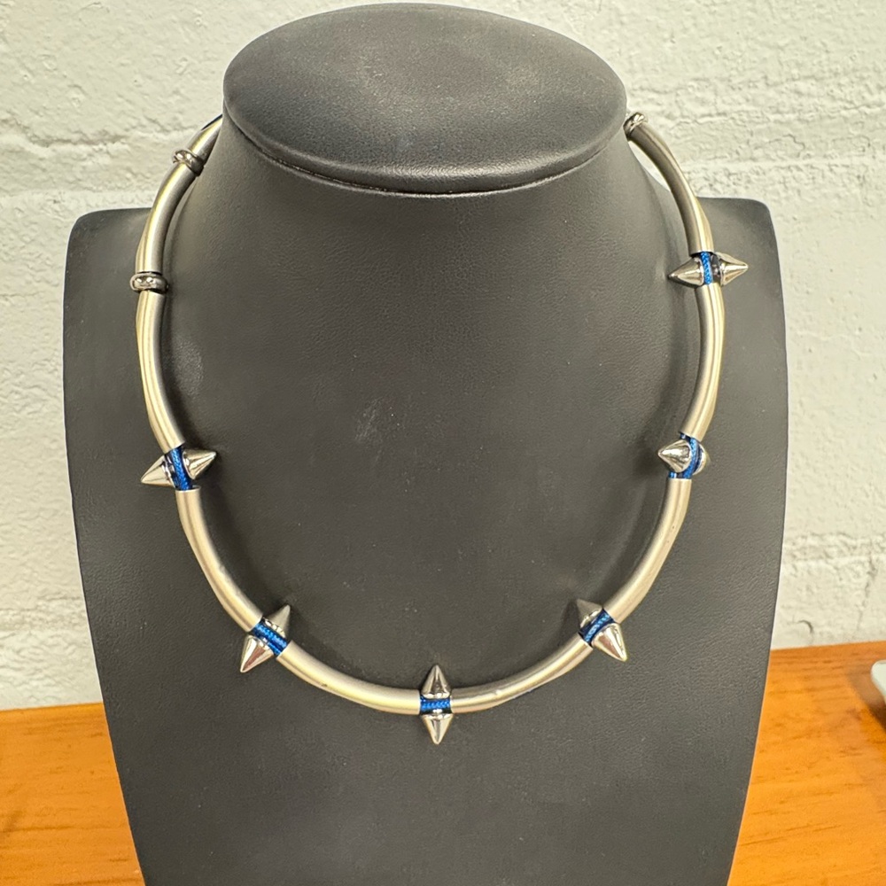 Cool Jewels Studded Necklace w/ Blue